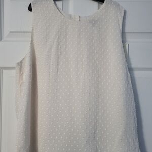 Banana Republic Ivory Sleeveless Tank Top